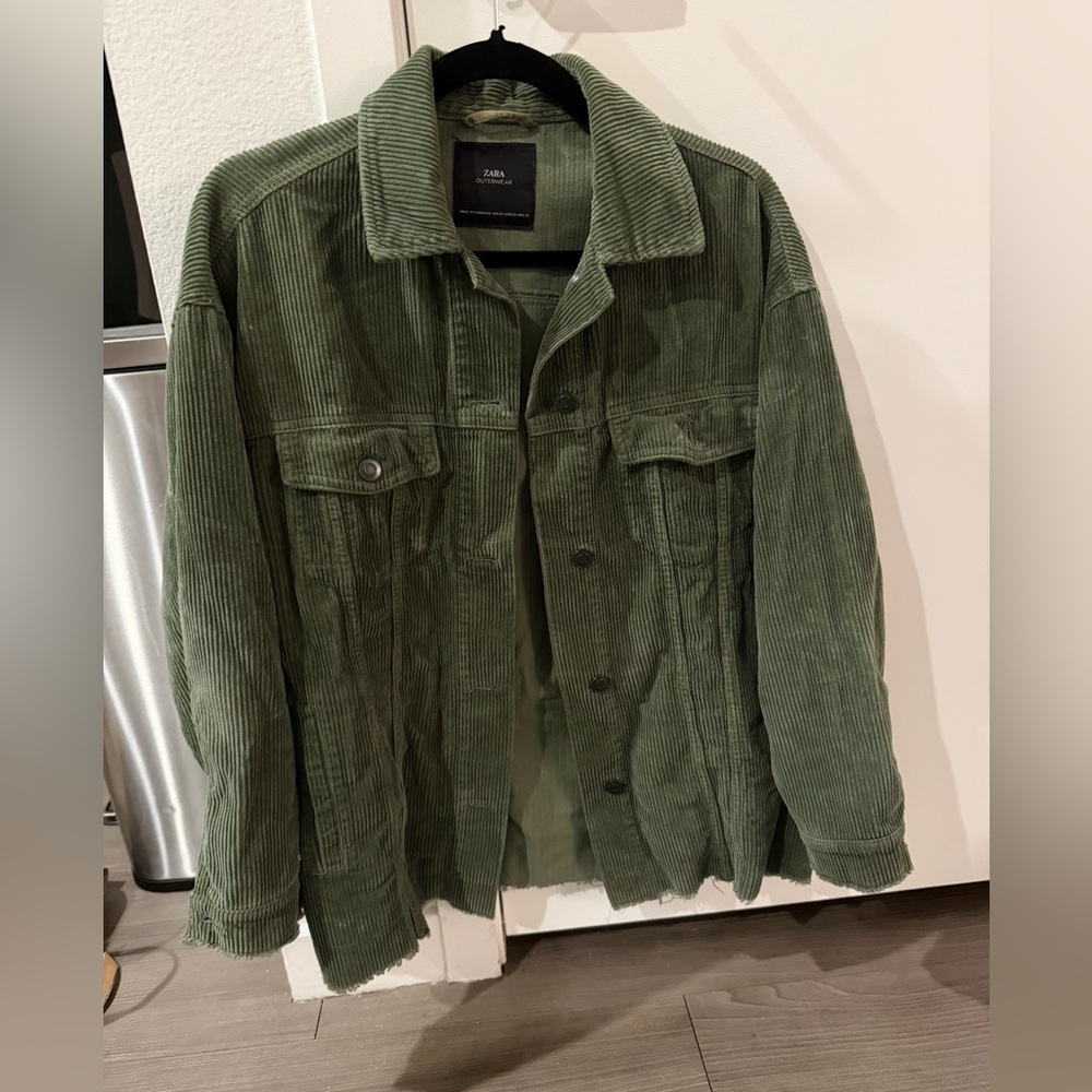 Zara green corduroy jacket